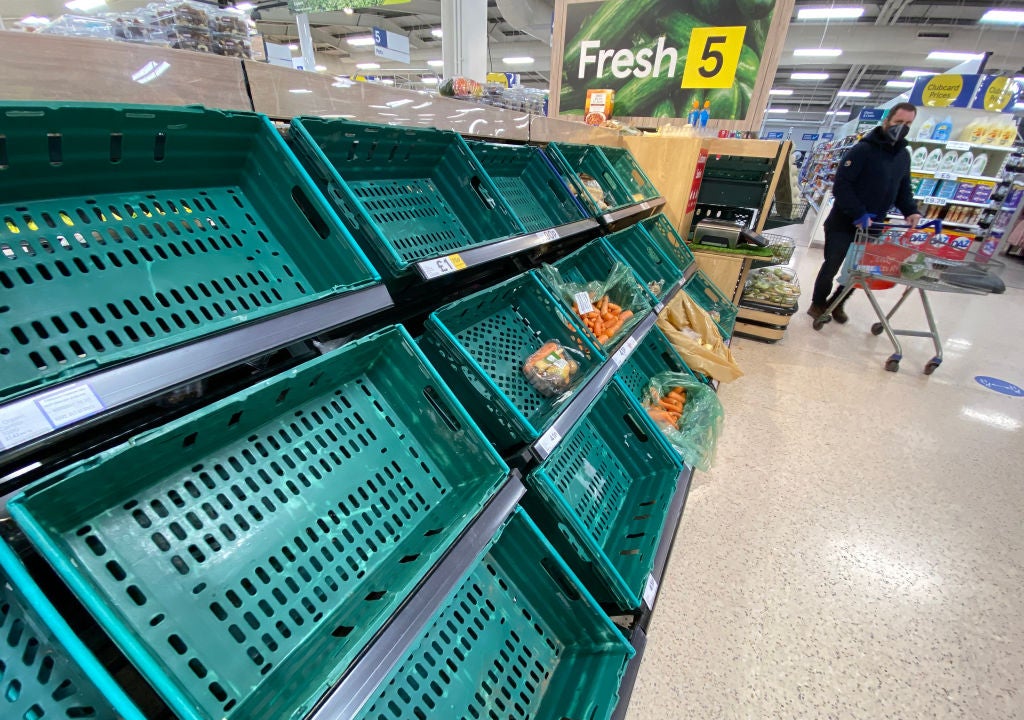 No drivers, empty shelves: The UK food shortage