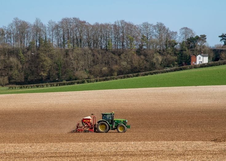 What has caused the decline of British farming?