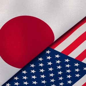 Japan US flag