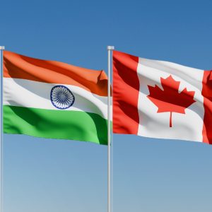 India-Canada flag