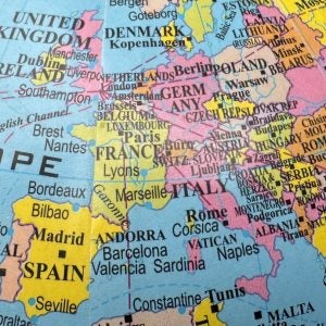 Map of Europe and European countries