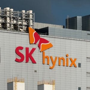 SK hynix logo on the Icheon Campus building. SK hynix is a South Korean global semiconductor company, the world's second-largest memory chip maker
